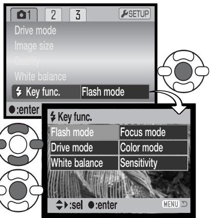 KONICA MINOLTA DIMAGE Z20 - Custom Key function - 1