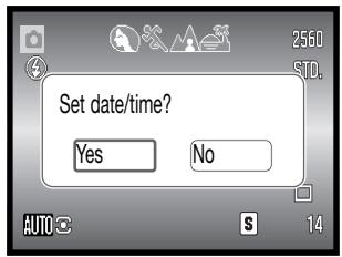 KONICA MINOLTA DIMAGE Z20 - Setting the date and time - 2