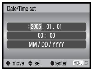 KONICA MINOLTA DIMAGE Z20 - Setting the date and time - 5