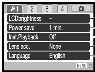 KONICA MINOLTA DIMAGE Z20 - Navigating the setup Menu - 8