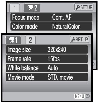 KONICA MINOLTA DIMAGE Z20 - Navigating the recording menus - 14