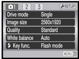 KONICA MINOLTA DIMAGE Z20 - Navigating the recording menus - 16