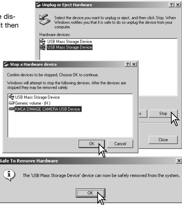 KONICA MINOLTA DIMAGE Z5 - Unplug or eject hardware - 2