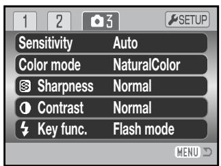 KONICA MINOLTA DIMAGE Z5 - Navigating the recording menus - 15