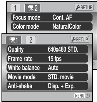KONICA MINOLTA DIMAGE Z5 - Navigating the recording menus - 12