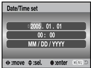 KONICA MINOLTA DIMAGE Z5 - Setting the date and time - 5