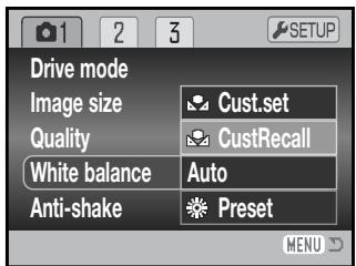 KONICA MINOLTA DIMAGE Z5 - Custom White Balance - 2