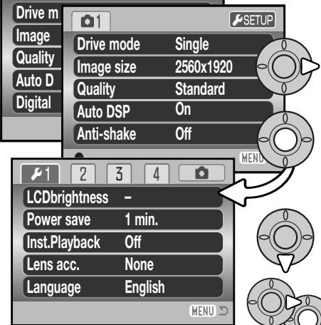 KONICA MINOLTA DIMAGE Z5 - Setting the Menu language - 2