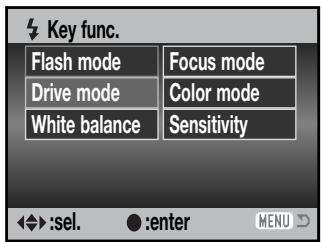 KONICA MINOLTA DIMAGE Z5 - Custom Key function - 2