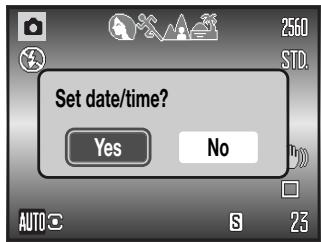 KONICA MINOLTA DIMAGE Z5 - Setting the date and time - 2