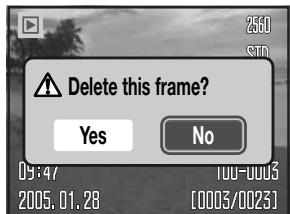 KONICA MINOLTA DIMAGE Z5 - Deleting single images - 2