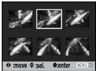 KONICA MINOLTA DIMAGE Z5 - Frame-selection screen - 1