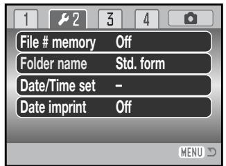 KONICA MINOLTA DIMAGE Z5 - File number (#) memory - 1
