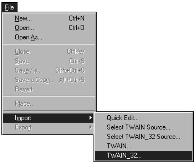 KONICA MINOLTA DIMAGE SCAN DUAL II - Launching the TWAIN Driver – Windows - 3