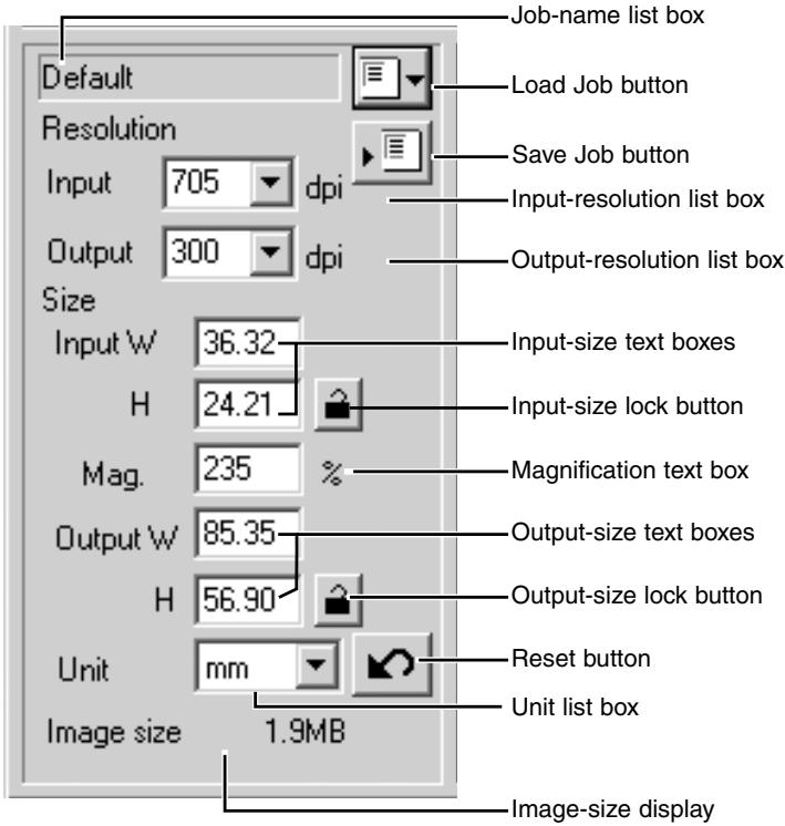 KONICA MINOLTA DIMAGE SCAN DUAL III - Scan setting window - 1