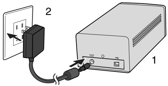 KONICA MINOLTA DIMAGE SCAN DUAL III - Connecting the AC adapter - 1