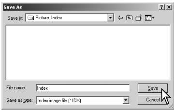 KONICA MINOLTA DIMAGE SCAN DUAL III - Saving an index file - 2
