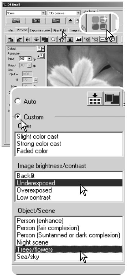 KONICA MINOLTA DIMAGE SCAN DUAL III - Main window and Pixel Polish tab - 2