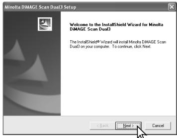 KONICA MINOLTA DIMAGE SCAN DUAL III - Installing the utility software - Windows - 2