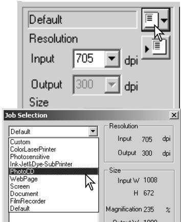 KONICA MINOLTA DIMAGE SCAN DUAL III - Making the final scan using Jobs - 2