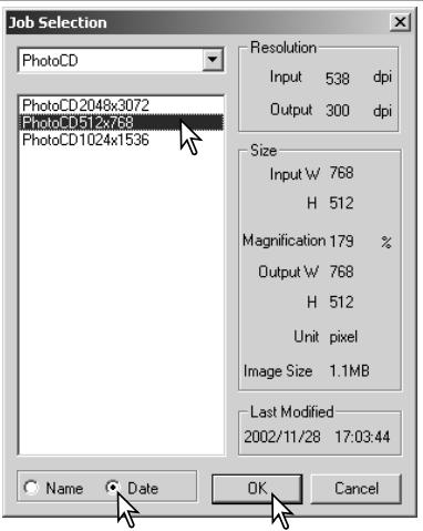 KONICA MINOLTA DIMAGE SCAN DUAL III - Making the final scan using Jobs - 3