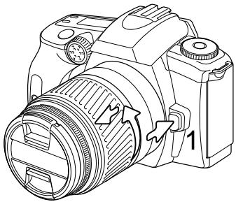 KONICA MINOLTA DYNAX 30 - REMOVING A LENS - 1