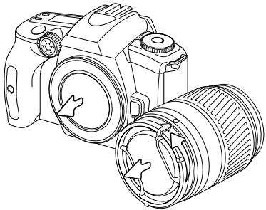KONICA MINOLTA DYNAX 30 - ATTACHING A LENS - 1