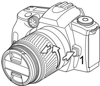 KONICA MINOLTA DYNAX 40 - REMOVING A LENS - 1