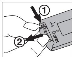 KONICA MINOLTA FREEDOM 160 - CHANGING THE REMOTE-CONTROL BATTERY - 1
