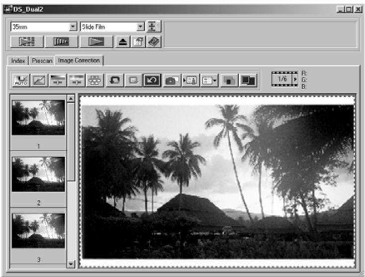 KONICA MINOLTA SCAN DUAL II - Click on the thumbnail in the Snapshot Display Area. - 1