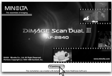 KONICA MINOLTA SCAN DUAL III - Installing the utility software – Macintosh - 2