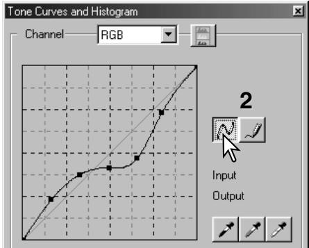 KONICA MINOLTA SCAN DUAL III - Drawing tone curves by freehand - 2