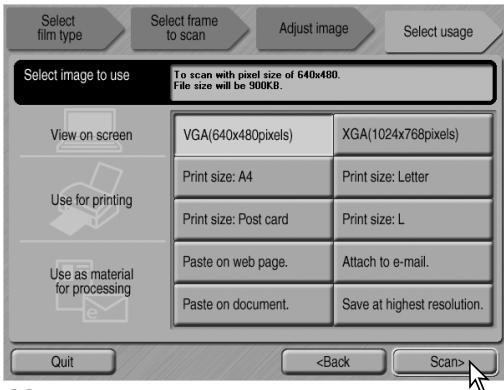 KONICA MINOLTA SCAN DUAL III - Canceling an index scan, prescan, or final scan (Macintosh) - 3