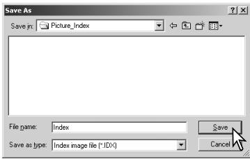 KONICA MINOLTA SCAN DUAL III - Saving an index file - 2