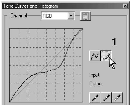 KONICA MINOLTA SCAN DUAL III - Drawing tone curves by freehand - 1
