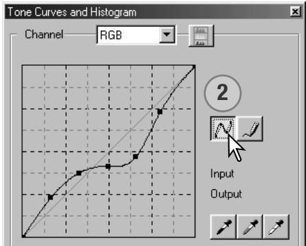 KONICA MINOLTA SCAN DUAL IV - Drawing tone curves by freehand - 2
