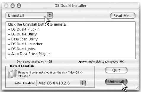 KONICA MINOLTA SCAN DUAL IV - Uninstalling the DiIMAGE Scan Software - 2