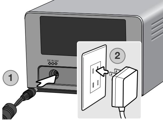 KONICA MINOLTA SCAN DUAL IV - Connecting the AC adapter - 1
