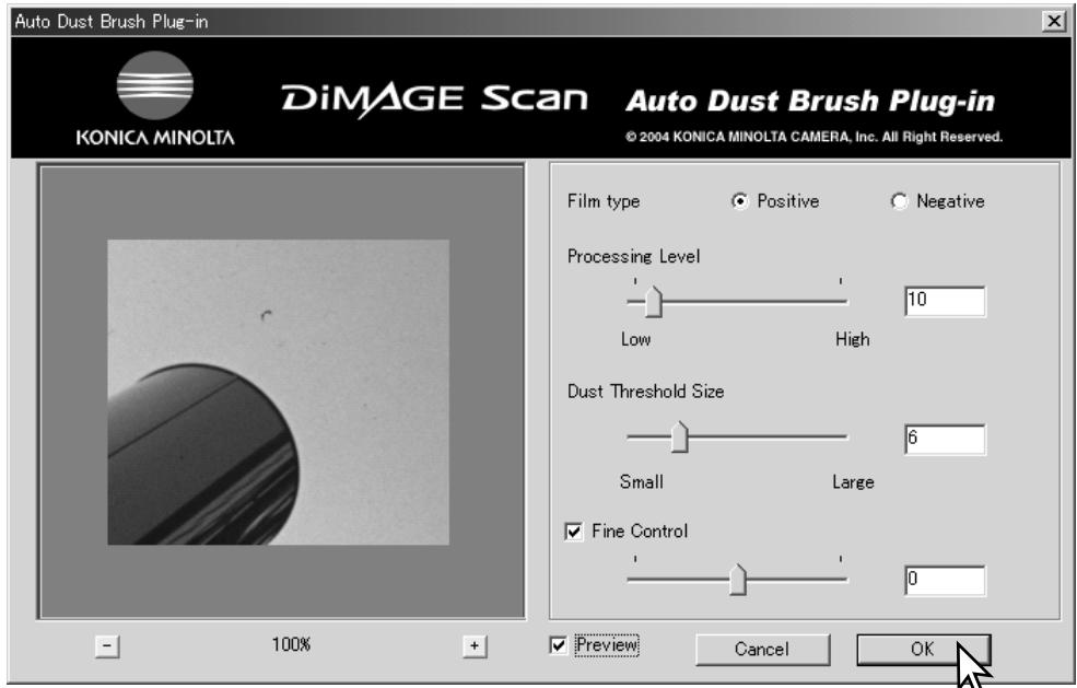 KONICA MINOLTA SCAN DUAL IV - Using the Auto Dust Brush plug-in - 4