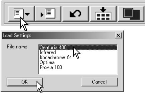 KONICA MINOLTA SCAN DUAL IV - Loading exposure settings - 1