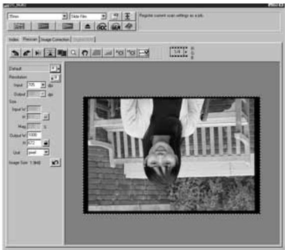 KONICA MINOLTA SCAN MULTI II SOFTWARE - FLIPPING THE PRESCAN IMAGE - 3