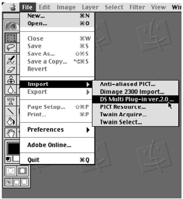 KONICA MINOLTA SCAN MULTI II SOFTWARE - STARTING UP THE Adobe Photoshop PLUG-IN - 1