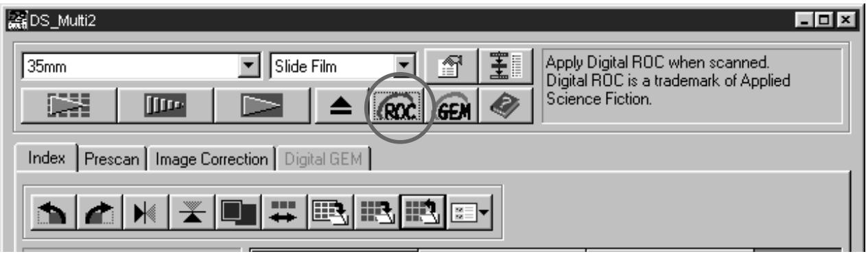 KONICA MINOLTA SCAN MULTI II SOFTWARE - Click on ROC in the Main window. - 1