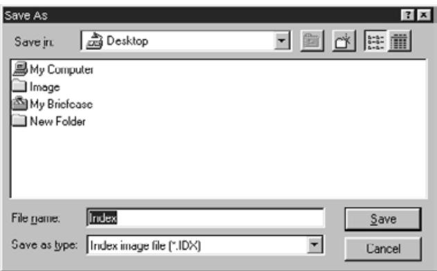KONICA MINOLTA SCAN MULTI II SOFTWARE - Click on Save Index Scan button - 2