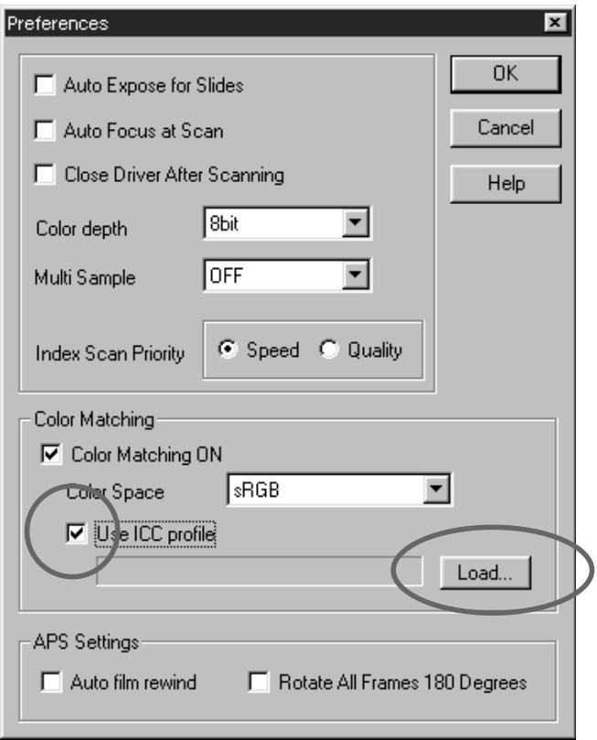 KONICA MINOLTA SCAN MULTI II SOFTWARE - COLOUR MATCHING - THE SETTING OF ICC PROFILE - 1