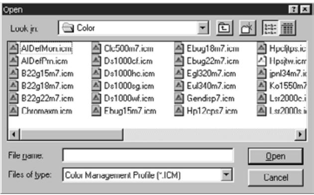 KONICA MINOLTA SCAN MULTI II SOFTWARE - COLOUR MATCHING - THE SETTING OF ICC PROFILE - 2