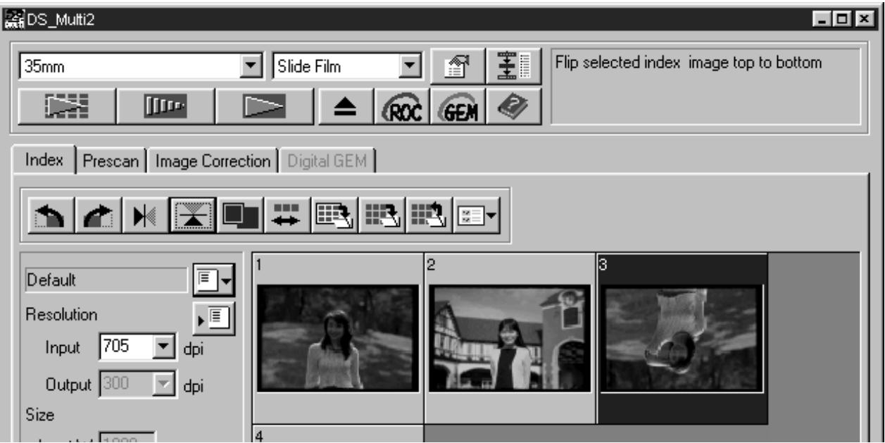 KONICA MINOLTA SCAN MULTI II SOFTWARE - Select the frame (p. 24) to be flipped and click on  or  . - 1