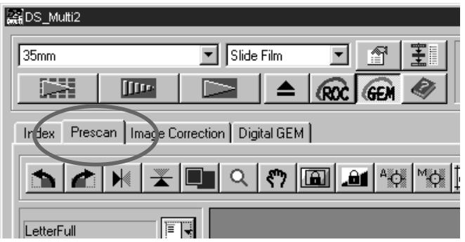 KONICA MINOLTA SCAN MULTI II SOFTWARE - When the Scan Settings window is not displayed - 1