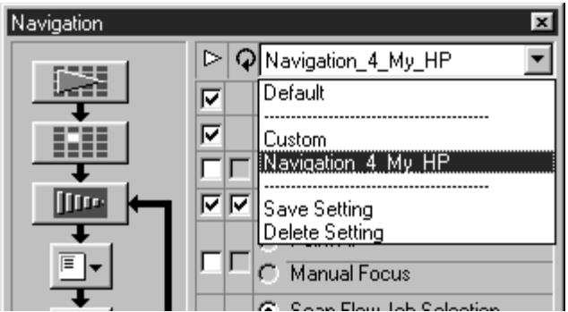 KONICA MINOLTA SCAN MULTI II SOFTWARE - SELECTING A NAVIGATION SET - 1