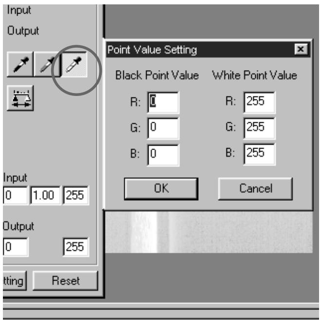 KONICA MINOLTA SCAN MULTI II SOFTWARE - Setting the White point - 1